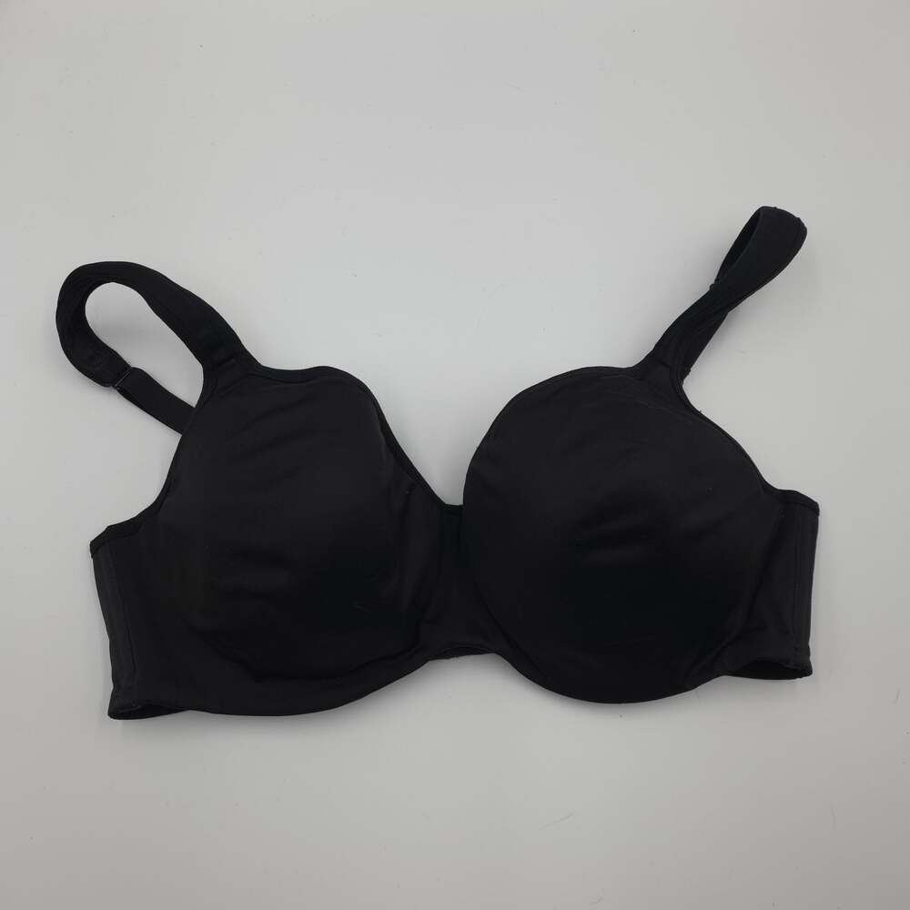 Cacique Women's Lightly Lined Balconette Underwire Bra Solid Black Size 40C